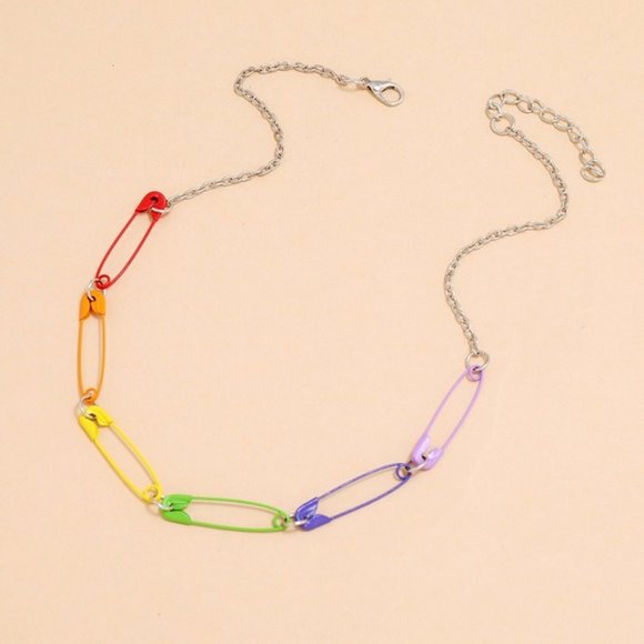 Hot Amazing Mom New Rainbow Clip Choker Necklace - 2 pack - Picture 5 of 5